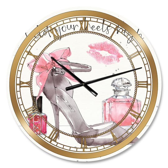 Designart 'Glam Chic Accents Iv Glam Wall Clock